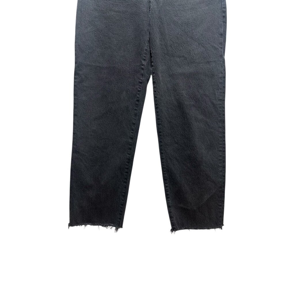 Madewell Perfect Vintage Straight Jeans Womens 28 Black High Rise Classic Casual - Picture 8 of 15